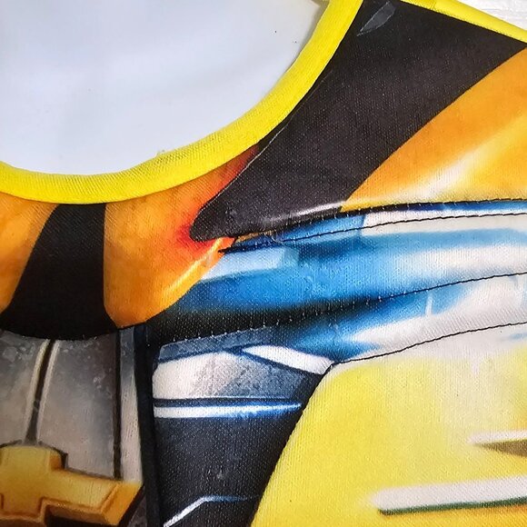 Rubie's Kids Bumblebee Muscle Top & Mask Set Costume Halloween Transformers Boys - Picture 7 of 9